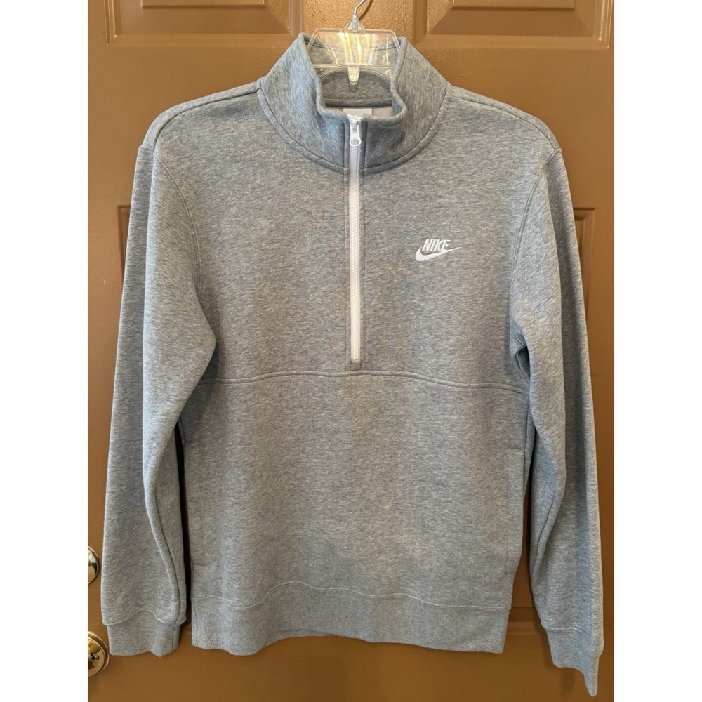 Men's Nike Sportswear Club 1/2 Zip Fleece Sweatshirt Size Small NWT
